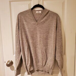 Valentino Gray V-Neck Sweater XL(52)